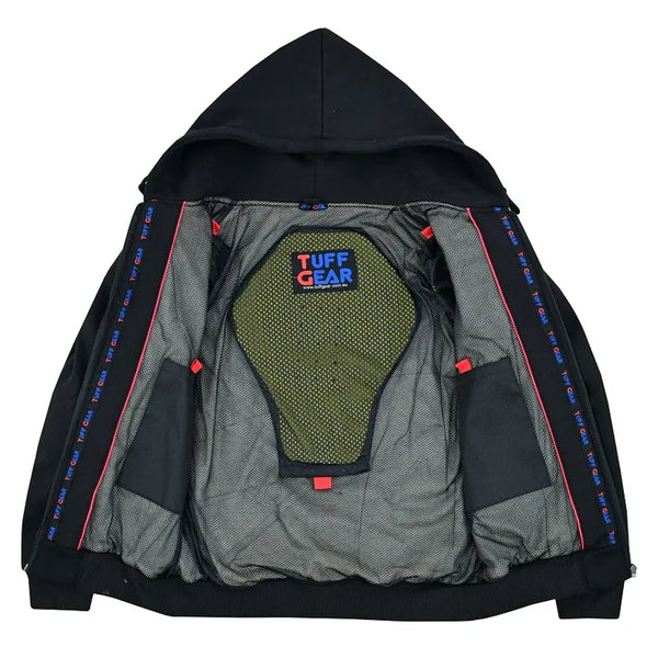 Tuff Gear DuPont kevlar hoodie interior protective construction