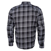 Tuff Gear kevlar riding shirt grey rear view Video thumbnail