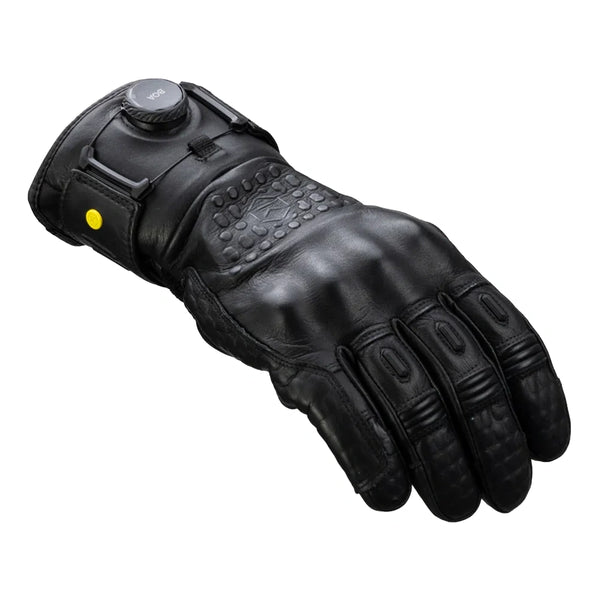 Knox Coniston black motorcycle glove front view