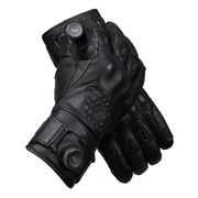 Knox Coniston black motorcycle gloves back and cuff view Video thumbnail