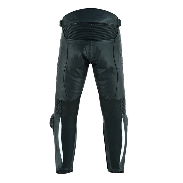 Tuff Gear leather racing motorcycle pants side profile