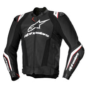Alpinestars Missile V3 Ignition leather motorcycle jacket black front view sport race jacket Video thumbnail