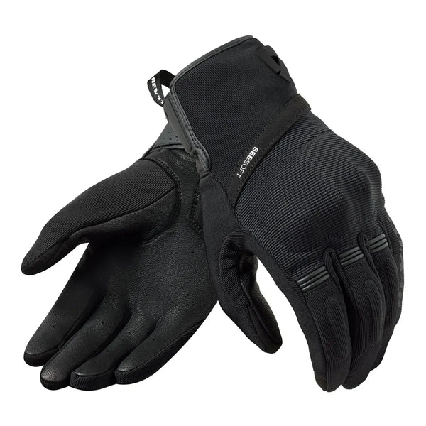 REV'IT! Mosca 2 black Motorcycle Gloves pair