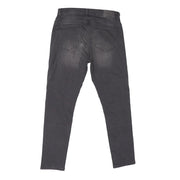 Tuff Gear premium slim fit black motorcycle jeans rear view Video thumbnail