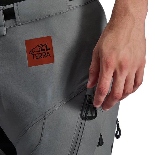 Close-up of waterproof cargo pocket on Alpinestars Nazca 3L Gore-Tex Pro pants