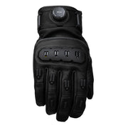 Knox Orsa Leather MK3 black leather motorcycle glove back view with knuckle protection Video thumbnail