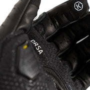 Knox Orsa Leather MK3 black leather motorcycle glove finger and palm detail Video thumbnail