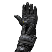 Knox Orsa Leather MK3 black leather motorcycle glove palm view Video thumbnail