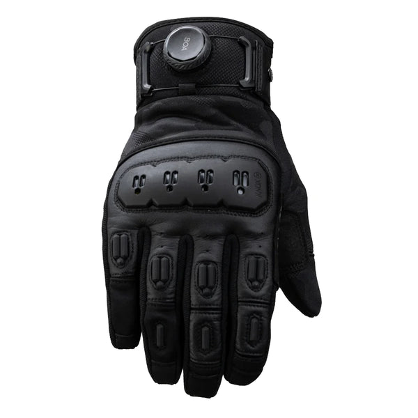 Knox Orsa OR4 Textile black motorcycle glove back vie