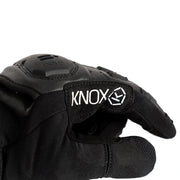 Knox Orsa OR4 Textile black motorcycle glove finger detail with Knox branding Video thumbnail