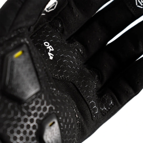 Knox Orsa OR4 Textile black motorcycle glove palm protection close-up