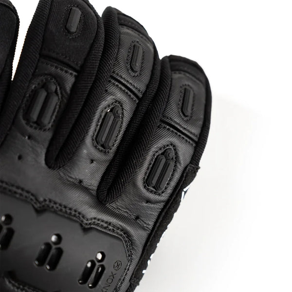 Knox Orsa OR4 Textile black motorcycle glove finger protection close-up