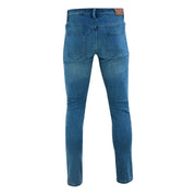Tuff Gear premium slim fit blue motorcycle jeans rear view Video thumbnail