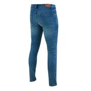 Tuff Gear premium slim fit blue kevlar jeans back angle view Video thumbnail