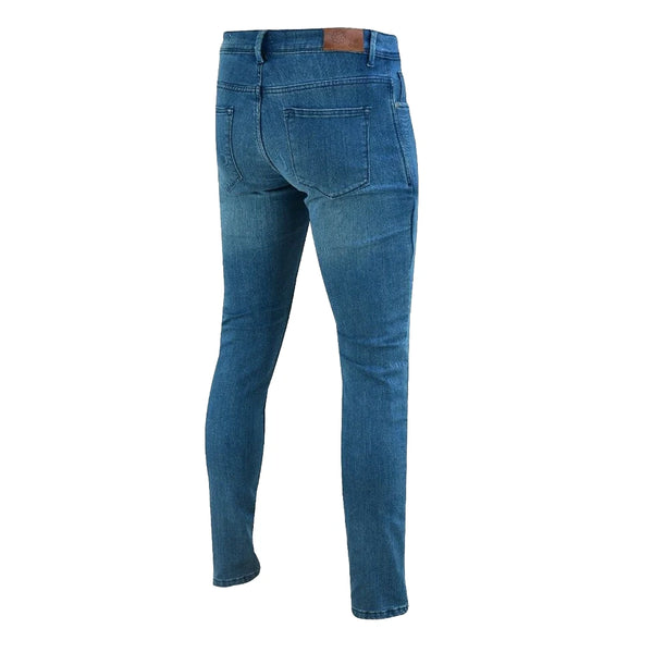 Tuff Gear premium slim fit blue kevlar jeans back angle view
