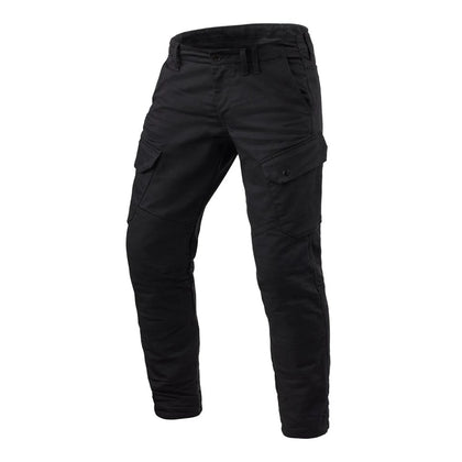 REV'IT! Cargo 2 TF Motorcycle Pants front view in black