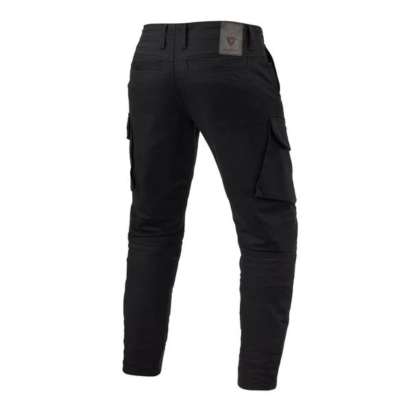 REV'IT! Cargo 2 TF Motorcycle Pants rear view in black