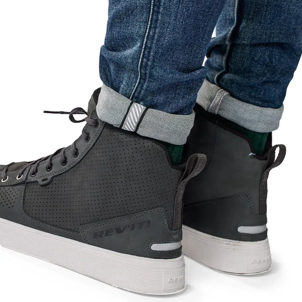 REV'IT! Piston 3 Skinny Motorcycle Jeans Cuffed Hem Detail