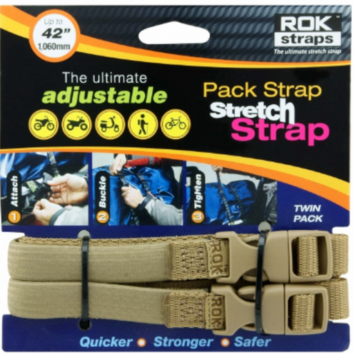 ROK Straps Pack Adjustable Strap – Coyote Tan (Pair)