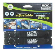 ROK Straps Motorcycle Adjustable Strap – Black Reflective (Pair) Video thumbnail