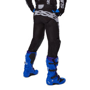 Rear lower detail of Alpinestars Racer Graphite motocross pants with motocross boots Video thumbnail