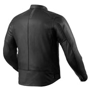 REVIT Rino jacket rear view black minimalist leather motorcycle jacket Video thumbnail