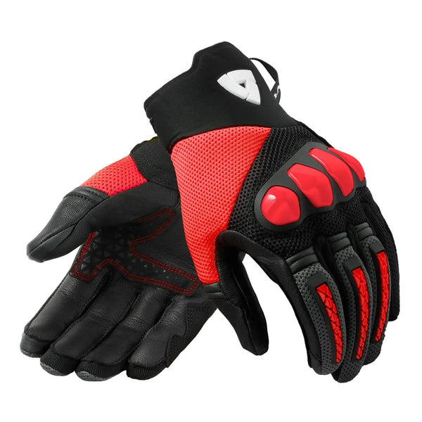 REV'IT! Speedart Air red and black motorcycle gloves pair