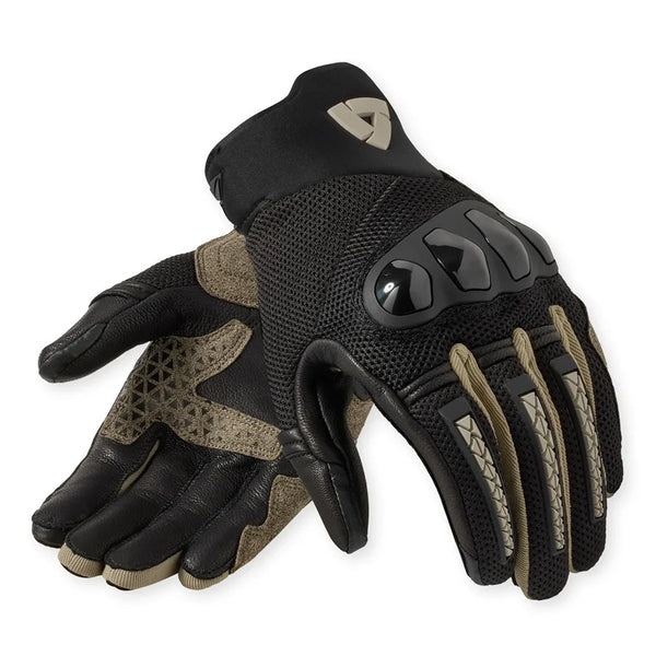 REV'IT! Speedart Air Grey and sand motorcycle gloves pair