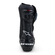 Alpinestars Supertech R V2 black motorcycle racing boots rear view Video thumbnail