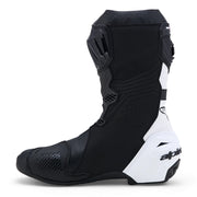 Alpinestars Supertech R V2 white and black motorcycle racing boot side view Video thumbnail