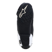 Alpinestars Supertech R V2 white and black motorcycle racing boot sole view Video thumbnail