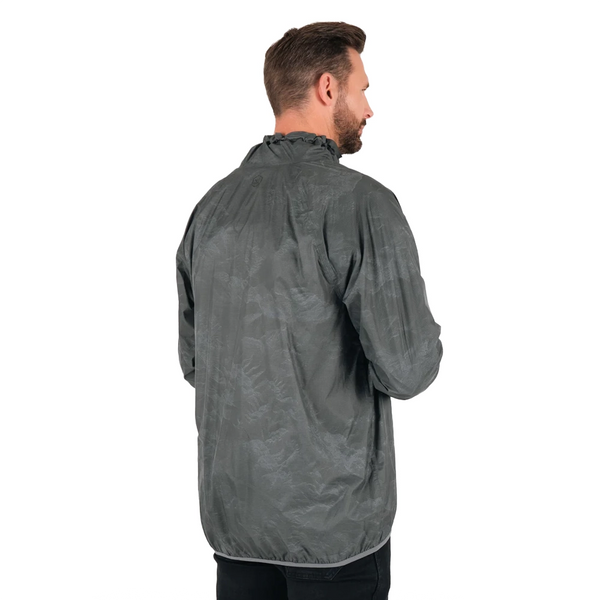 Knox Tor Waterproof Shell light grey rear view