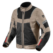 REVIT Tornado 4 H2O motorcycle jacket sand black front view ventilated waterproof touring jacket Video thumbnail