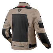 REVIT Tornado 4 H2O jacket rear view sand black mesh panel touring motorcycle jacket Video thumbnail