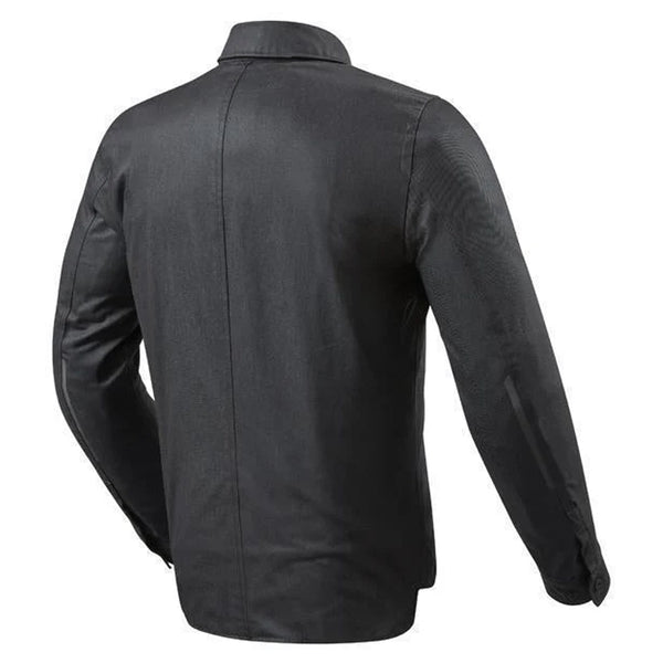 REV'IT! Tracer 2 motorcycle overshirt rear view dark blue