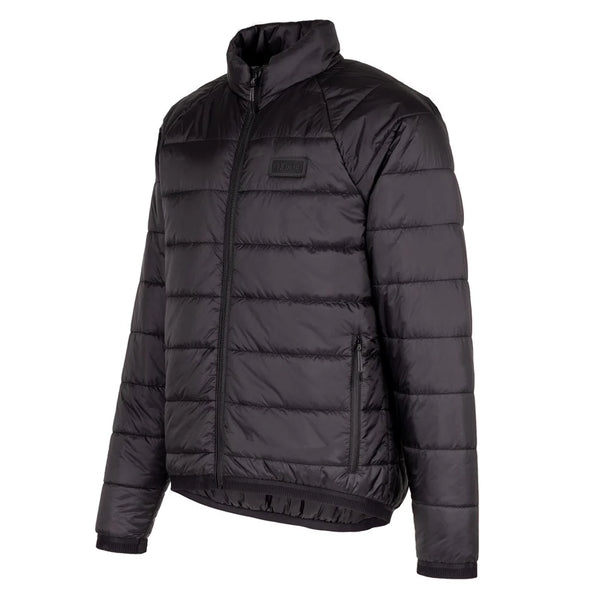 Knox Union Quilted jacket black front view lightweight motorcycle jacket