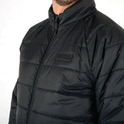 chest logo detail Knox Union Quilted jacket black premium finish Video thumbnail