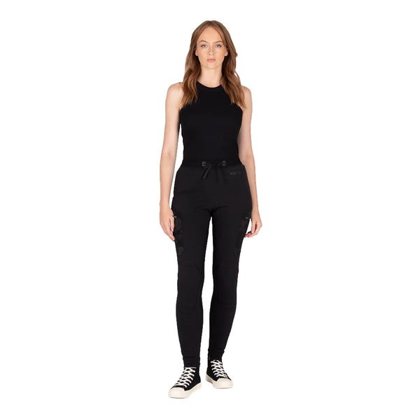 Knox Unisex Action Pro Armoured Trousers MK2 full body front view on female model