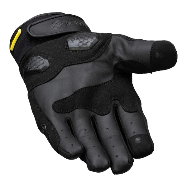 Knox Urbane Pro black motorcycle gloves palm view