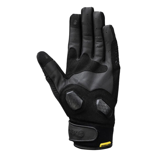 Knox Urbane Pro black motorcycle glove palm detail