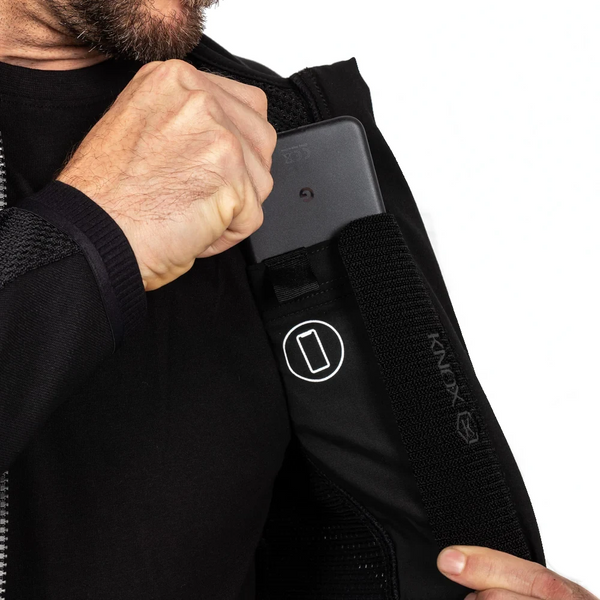 Knox Urbane Pro MK3 phone storage pocket inside jacket