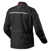 REVIT Voltiac 3 H2O jacket rear view black waterproof all weather motorcycle jacket Video thumbnail