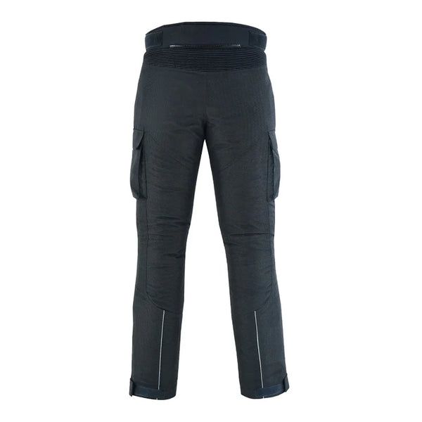 Tuff Gear waterproof armoured textile motorcycle pants rear view