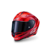 Alpinestars SR7 Acore Helmet RED WHITE  GLOSS Video thumbnail