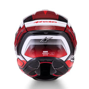 Alpinestars SR7 Kinetis Helmet BLACK WHITE  RED GLOSS Video thumbnail