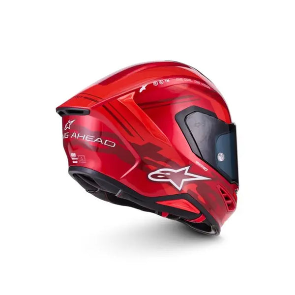 Alpinestars SR7 Acore Helmet RED WHITE  GLOSS