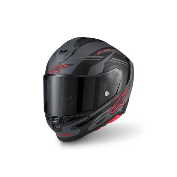 Alpinestars SR7 Acore Helmet BLACK GRAY  RED MATT