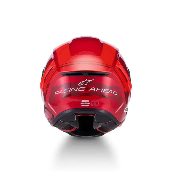 Alpinestars SR7 Acore Helmet RED WHITE  GLOSS