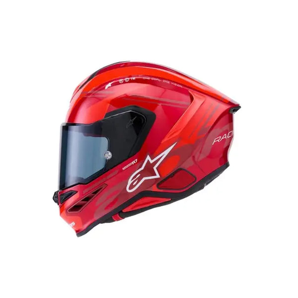Alpinestars SR7 Acore Helmet RED WHITE  GLOSS