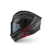 Alpinestars SR7 Acore Helmet BLACK GRAY  RED MATT Video thumbnail